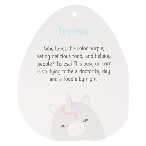 12" Monogrammed 'H' Teresa Unicorn Squishmallows - Picture 12 of 12